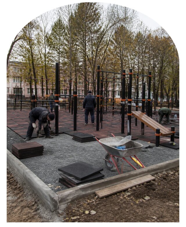 Проектирование и строительство воркаут площадки в Москве